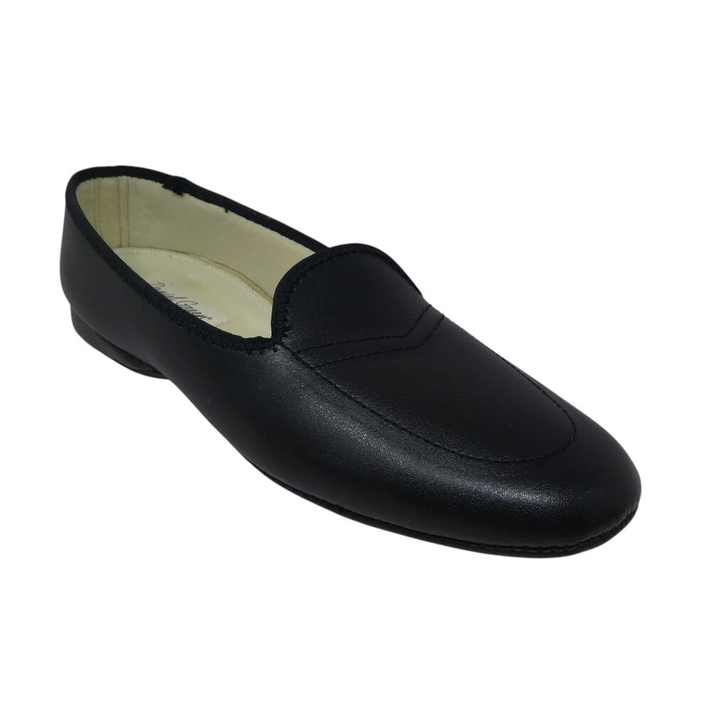 Daniel Green Meg Black‎ Split Leather Loafers Slippers Wide Width